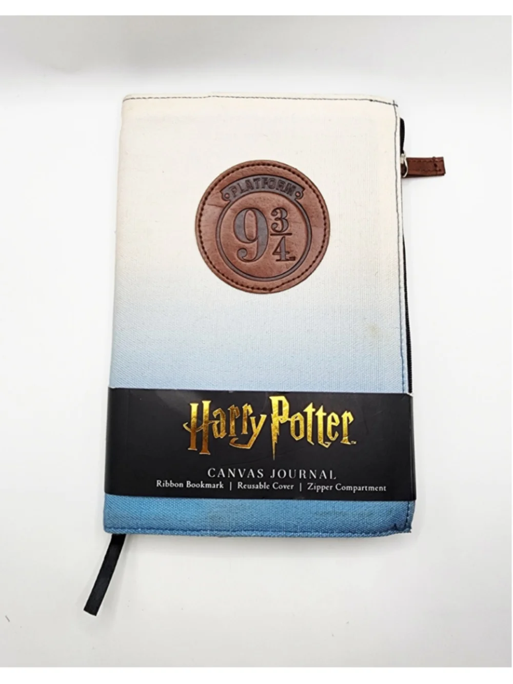 Harry Potter Platform 9 3/4 Canvas Journal Notebook with Reusable Cover NWT